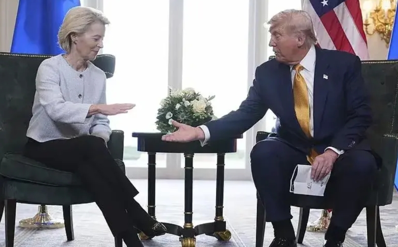 跪了？跪的很彻底！

“这不是共赢，是单方面的投降”，美欧达成15%的关税协议后