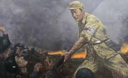 1951年，志愿军排长被13名美军包围。美军看到他瘦弱且不断咳血，心中不屑。他却