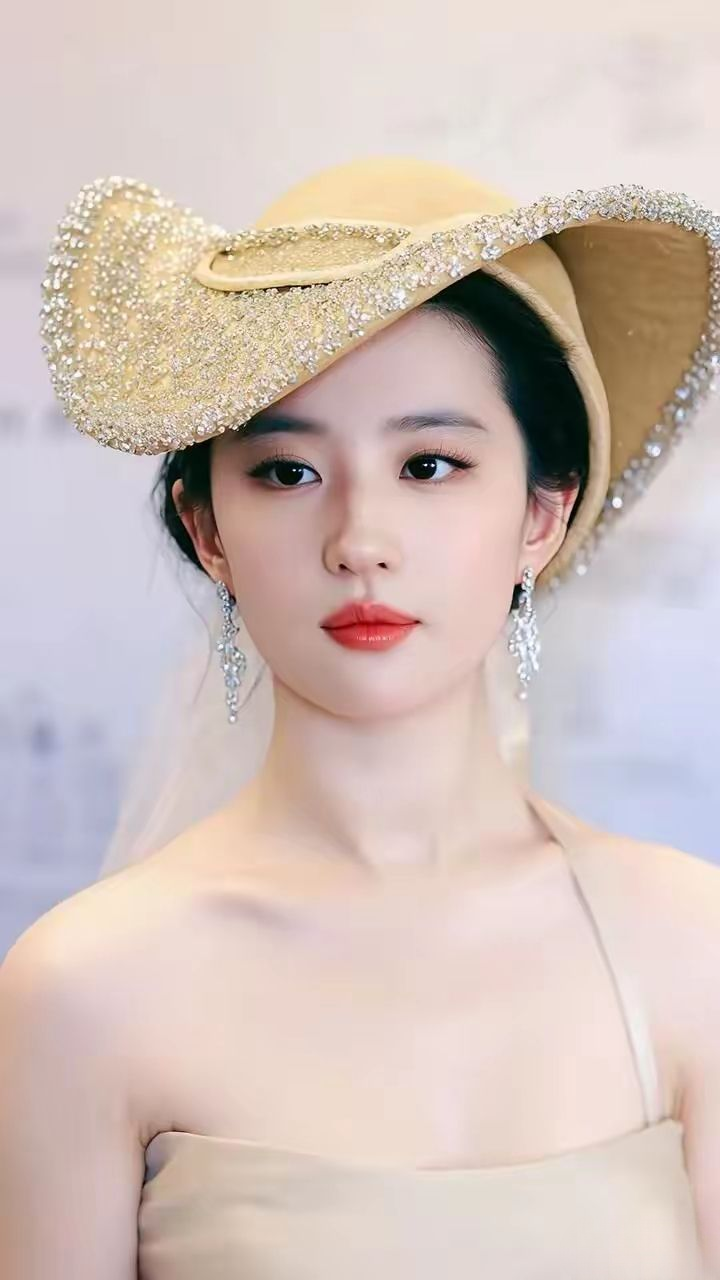 看刘亦菲如何用帽子穿搭，诠释天生丽质的绝代美人风姿