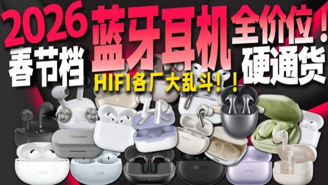 无线蓝牙耳机哪个牌子的好？盘点2026好用又实惠的十大蓝牙耳机