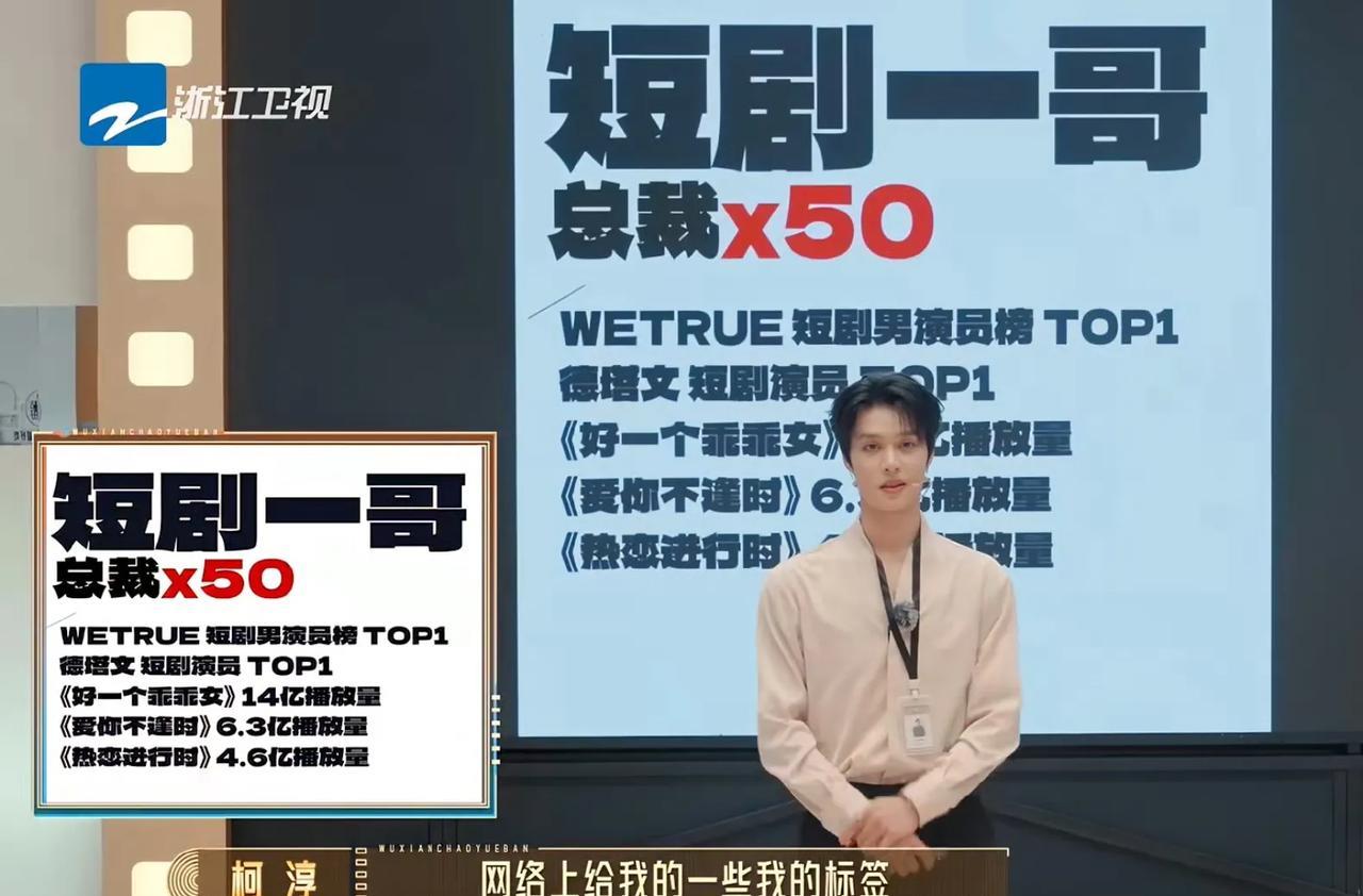 日薪2万[震惊]
“短剧一哥”柯淳在综艺里被问到片酬，他直言自己现在拍剧片酬是按