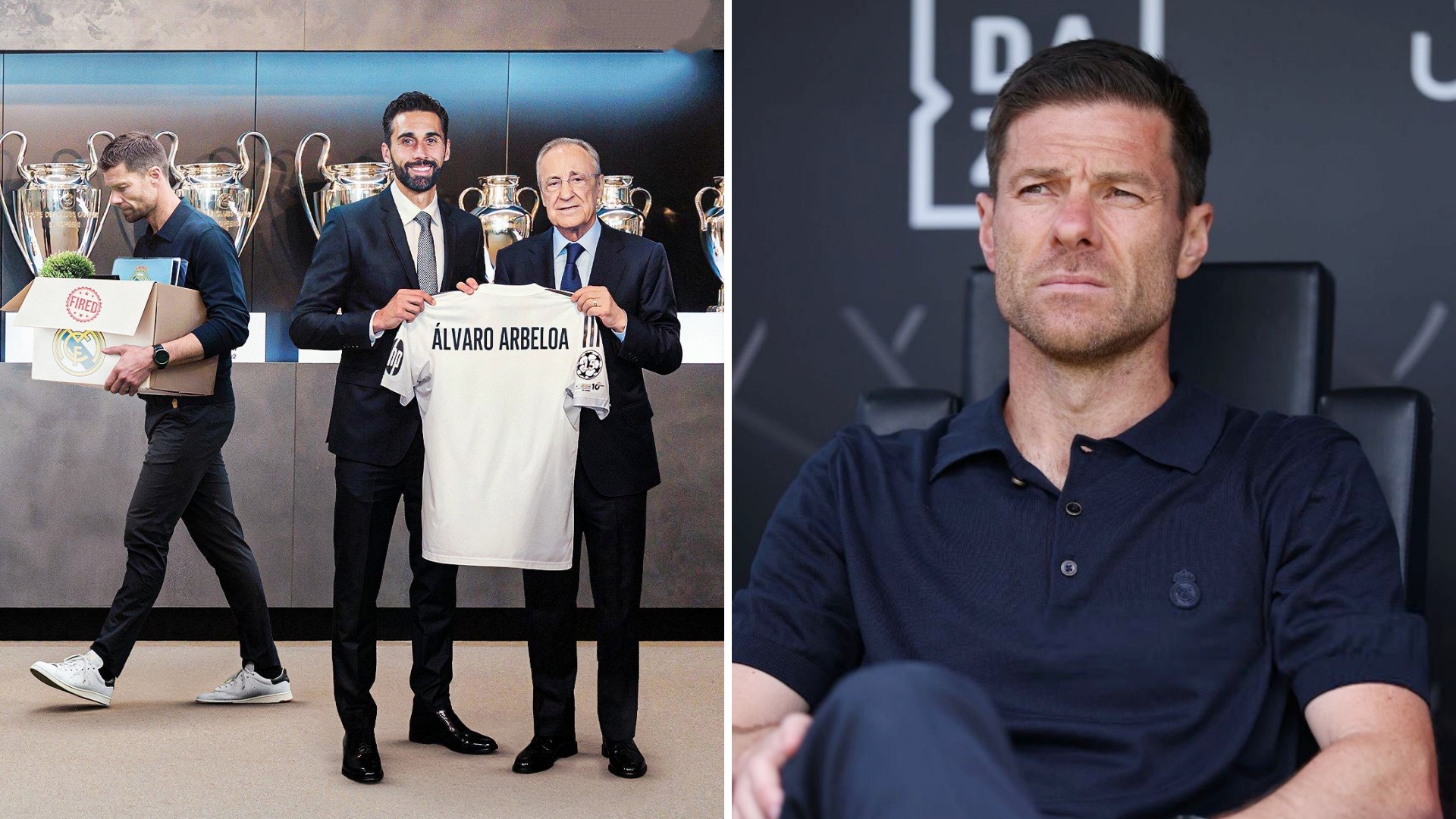 皇马官方公告：与主教练哈维·阿隆索协商一致，结束他在皇马的执教。
阿隆索去年夏天