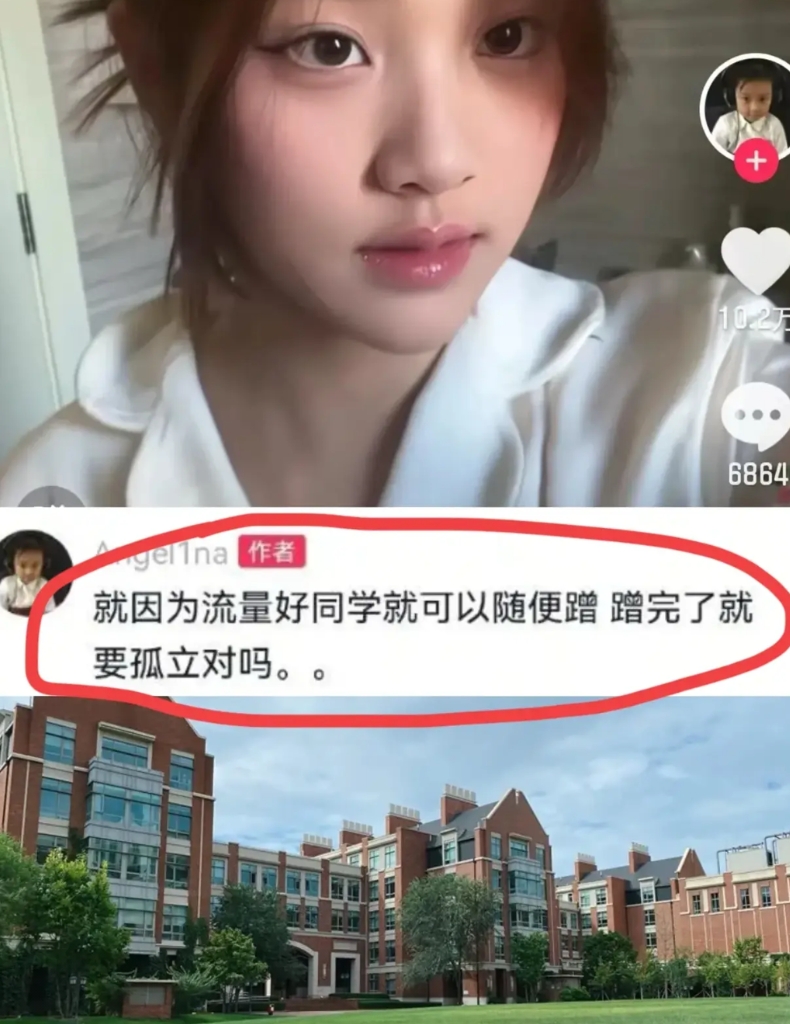 为什么13岁的甜馨会被同学又蹭流量又孤立？
看看她就读的这所学校就知道了。
那可