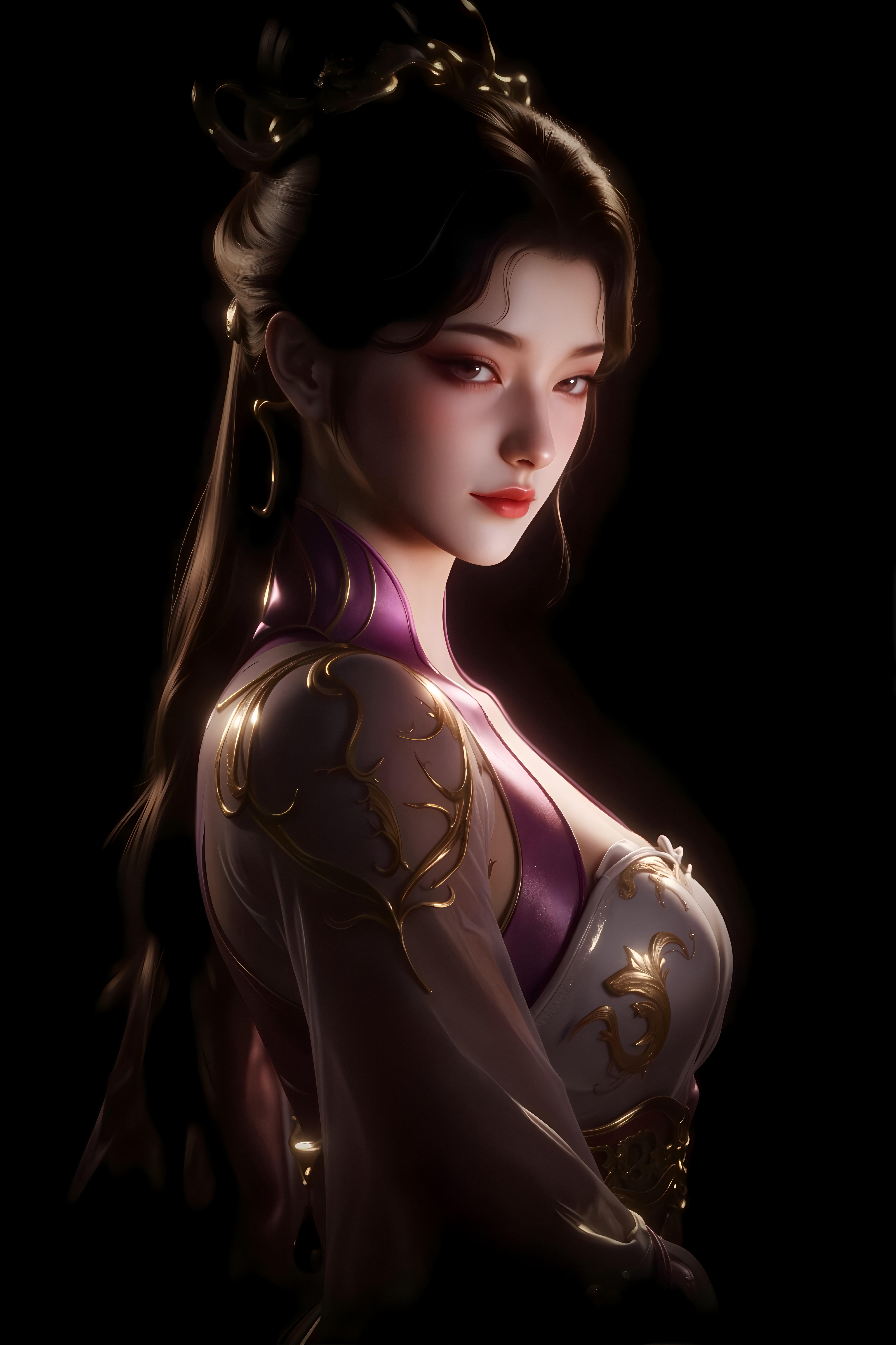 《牧神记》国漫女神精选壁纸：风情万种的付磬允姐姐，喜欢吗？