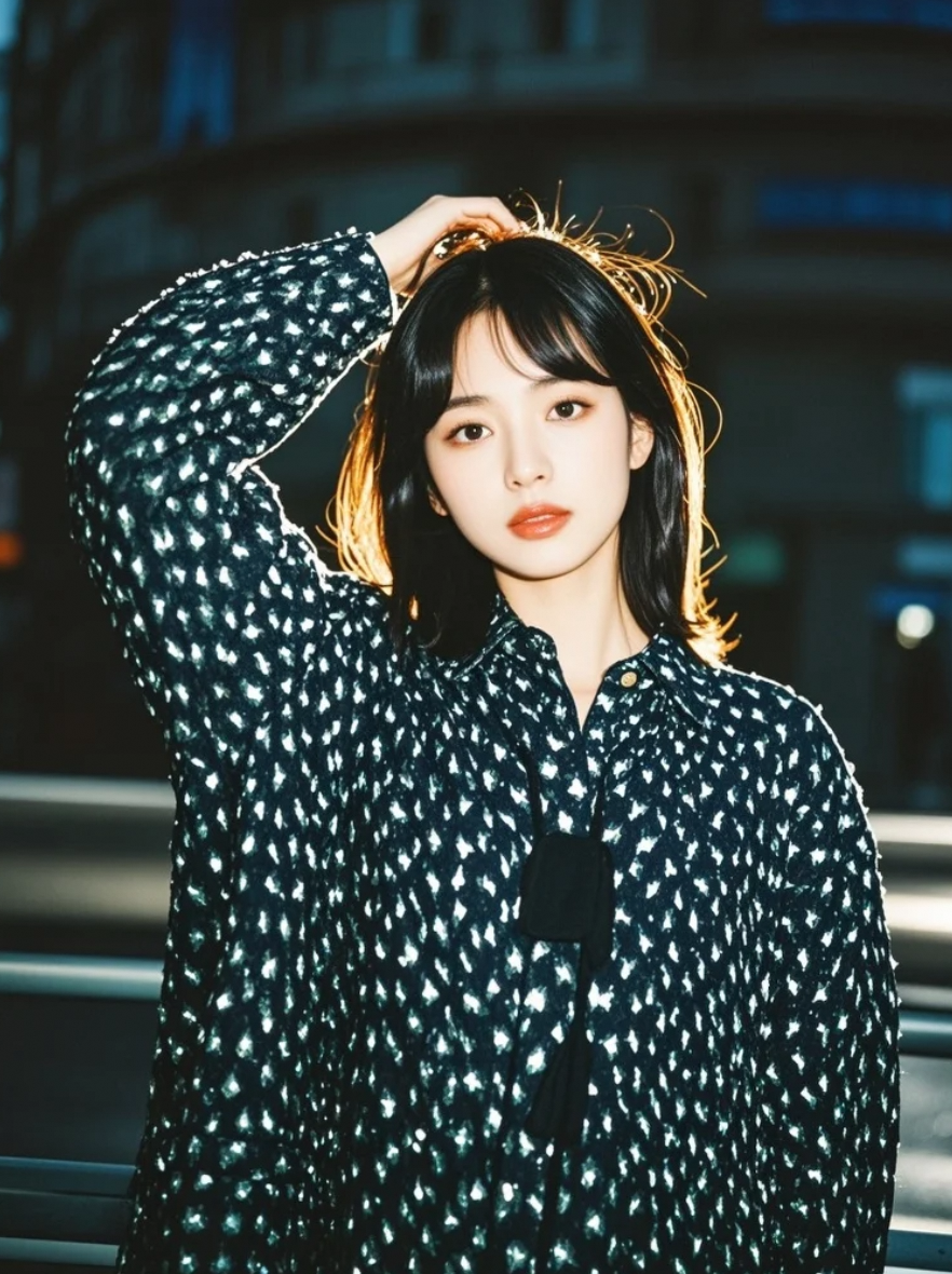 她站在阴影里的倩影，性感得不像巧合