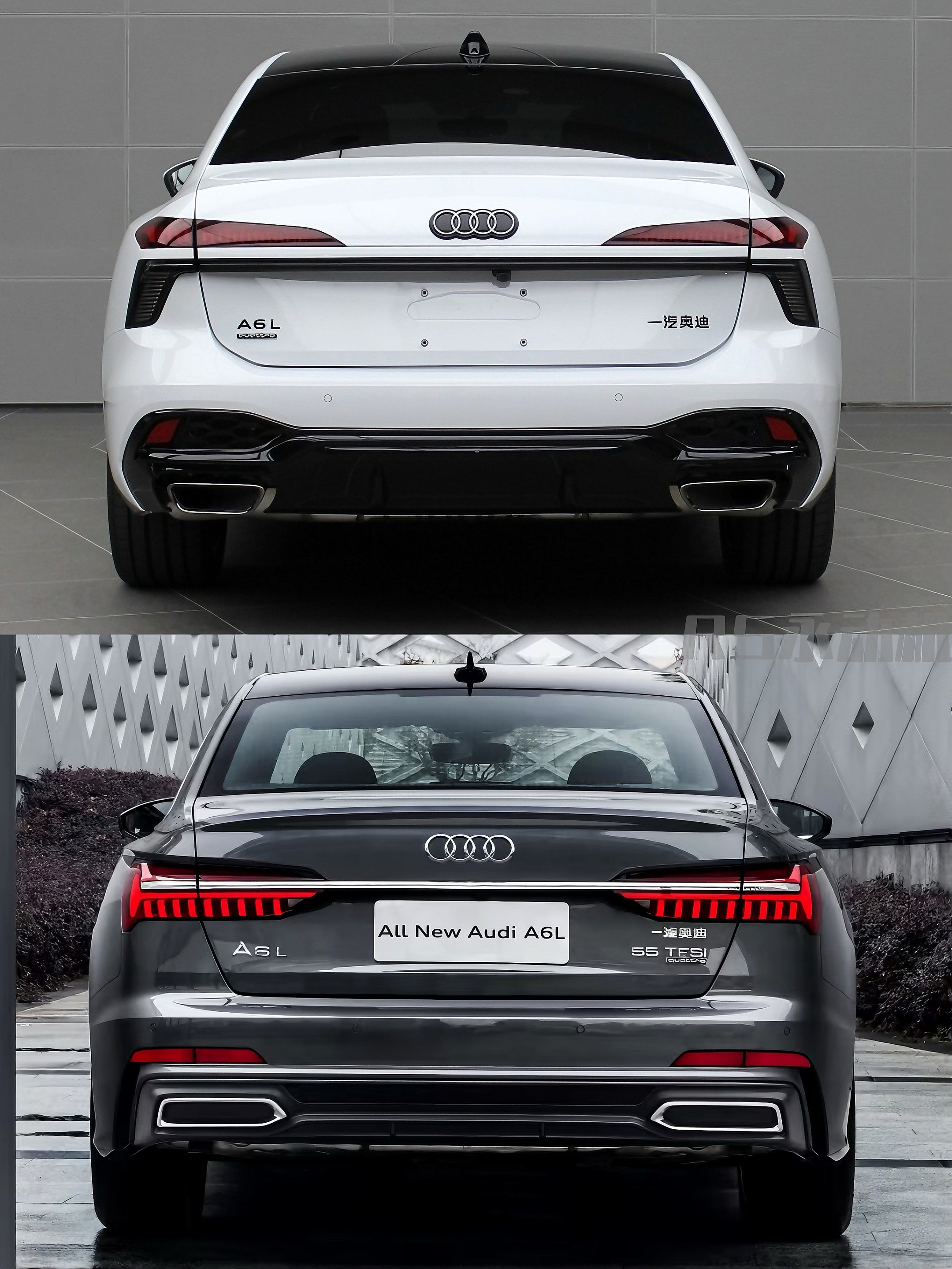 全新 A6L 对比 C8，尾部谁更亮眼？