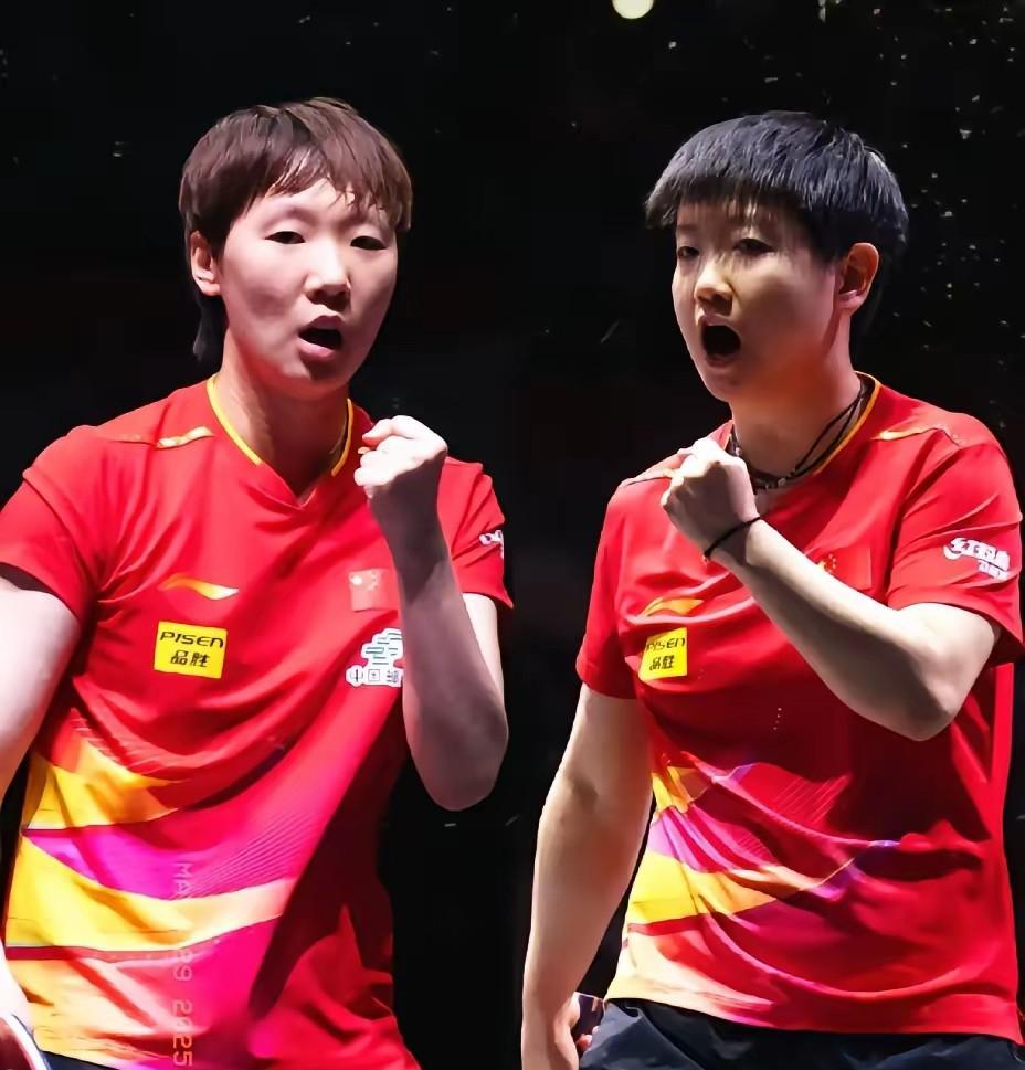 陈梦已经证明自己，对得起种子席位，享受比赛，依然会去争夺金牌。
孙颖莎与王曼昱，