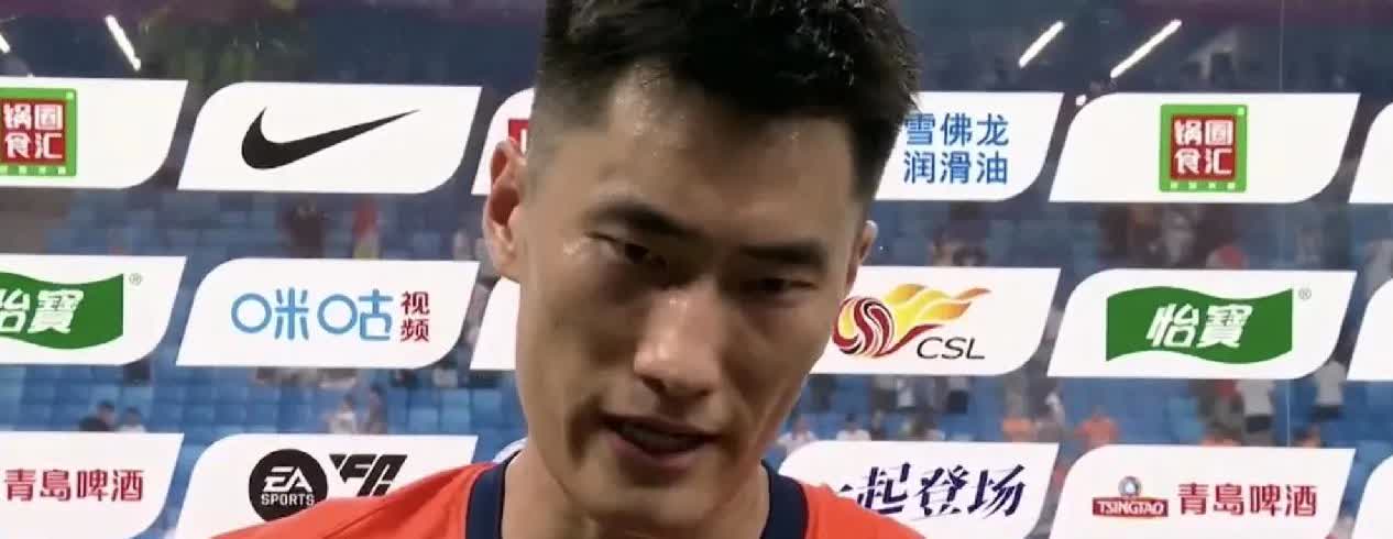 青岛海牛0-2输给上海申花，赛后海牛队员肖鲲接受采访主要表示:
       