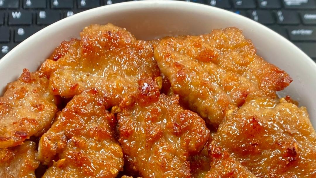 香煎里脊肉，厨房小白的封神之作！姐妹们，这道家常菜真的绝了！