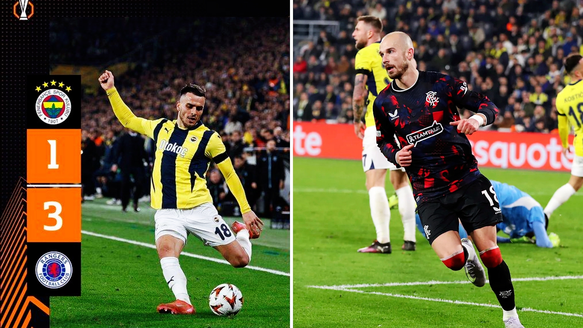 欧联杯：费内巴切主场1-3负于格拉斯哥流浪者，各项赛事18场不败遭终结。
德瑟尔