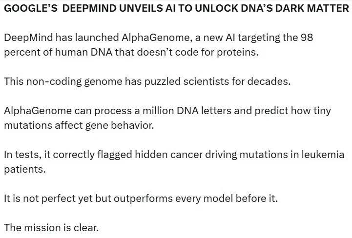 谷歌DeepMind推出AI，揭开DNA“暗物质”之谜
DeepMind推出了A