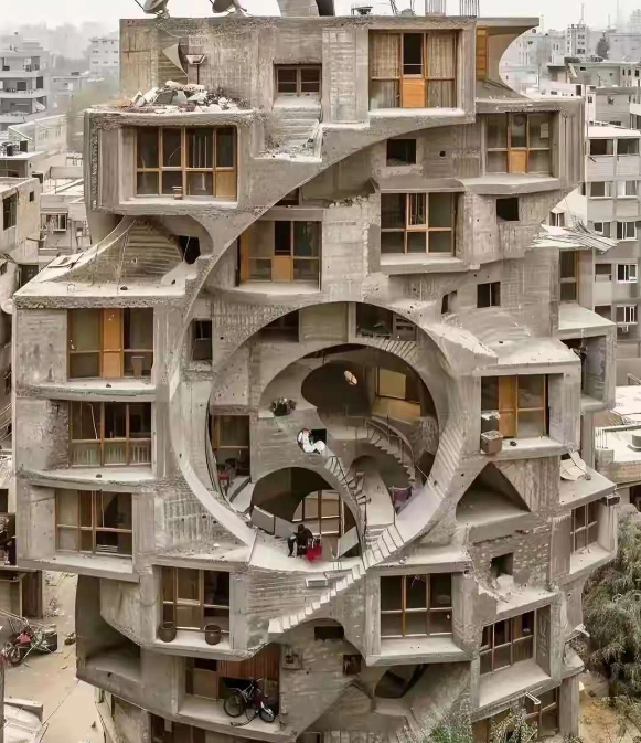 建筑大师看了都一脸懵的，简直无敌了。
