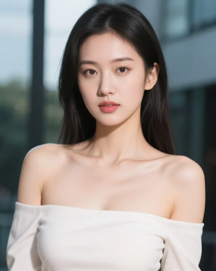低头嗅花香满衣，人面花颜两相宜。