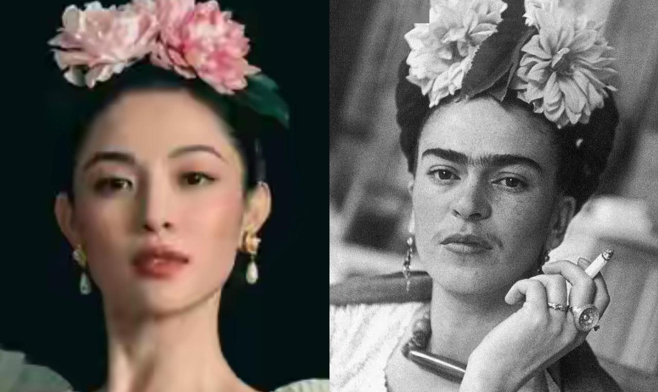 钟楚曦的妆造是不是有点cos墨西哥画家弗里达！