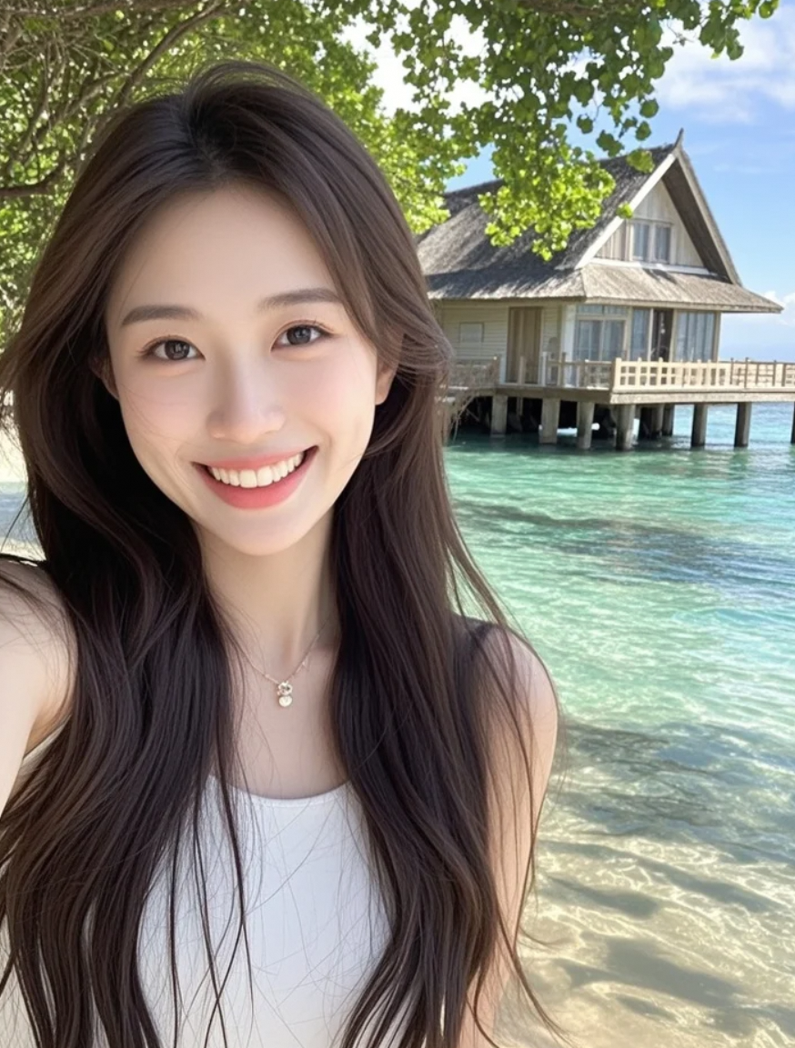 微风拂面，笑靥如花，这自拍够甜吗？