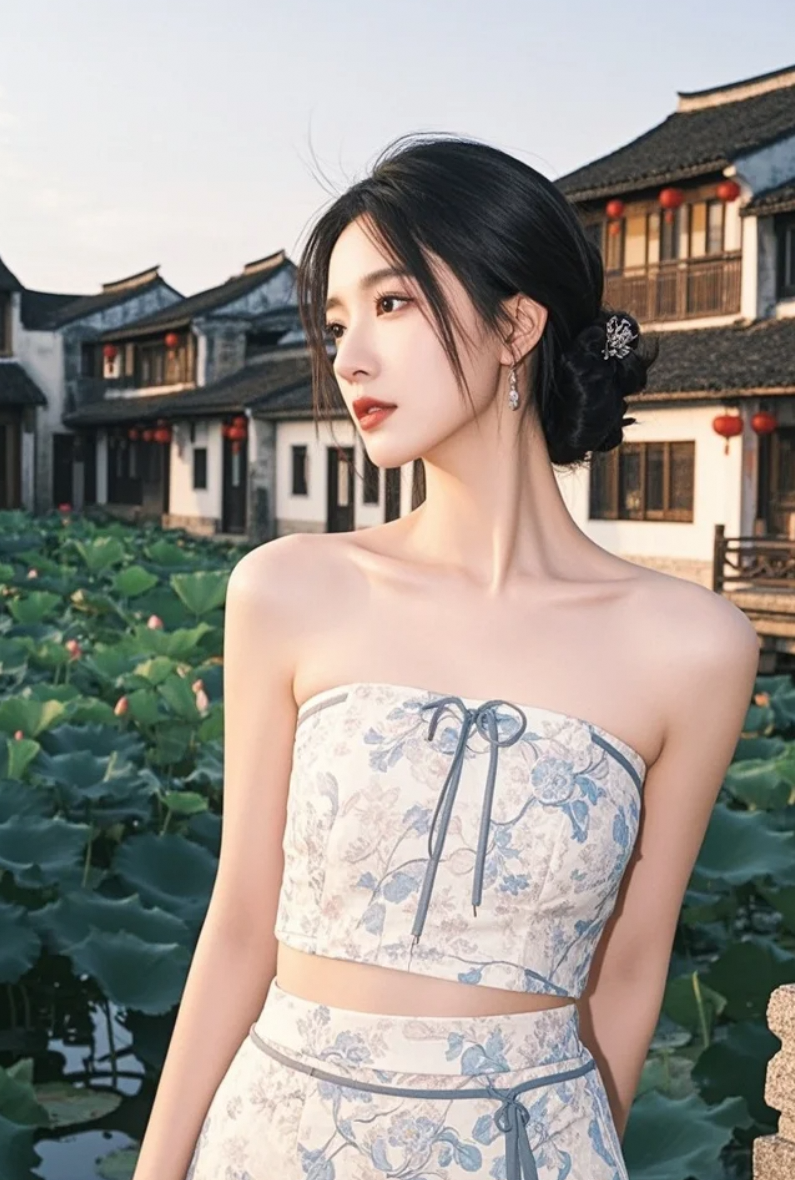水乡的温柔，都写在她的眉宇间。