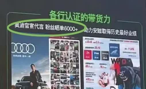 奥迪官宣代言，粉丝晒单6000+
这是什么概念，以奥迪的价位，粉丝晒单的总额就