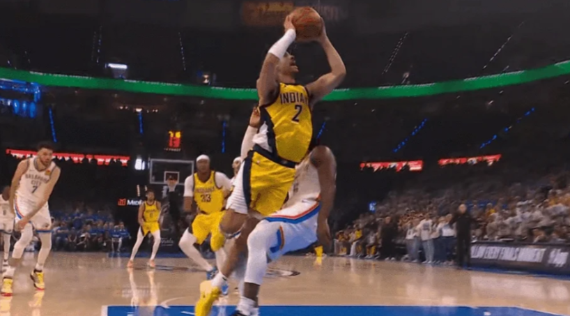 6月17日 今日进行的NBA总决赛G5，步行者客场挑战雷霆。首节比赛，内姆布哈德