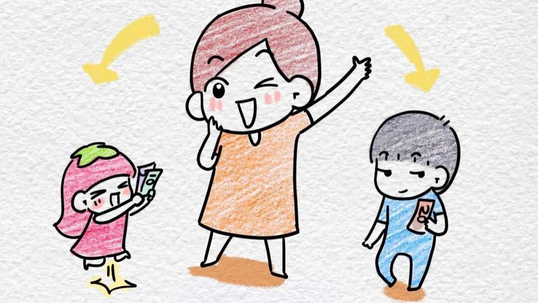 看到德国小孩的零花钱，儿子穷笑了