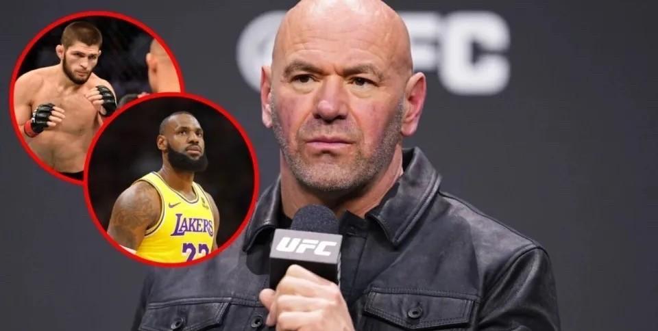 10秒秒杀詹姆斯？
UFC老板白大拿在谈到巅峰哈比布的恐怖战力时表示：“如果跨运