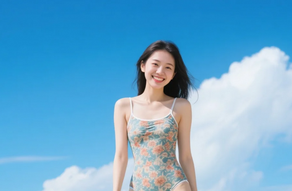 在这样晴朗的天气里 我的笑容是不是更灿烂了