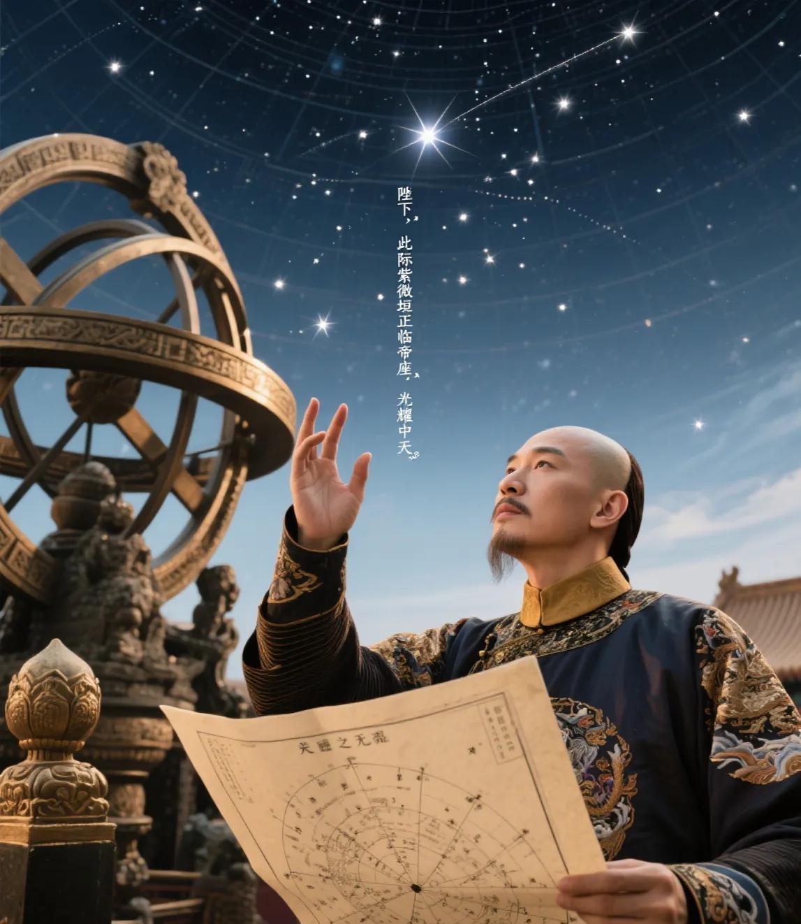 古观象台：帝王探星野，天道寄人心黄昏余烬将紫禁城连绵的琉璃瓦镀作暗金，乾清宫丹陛