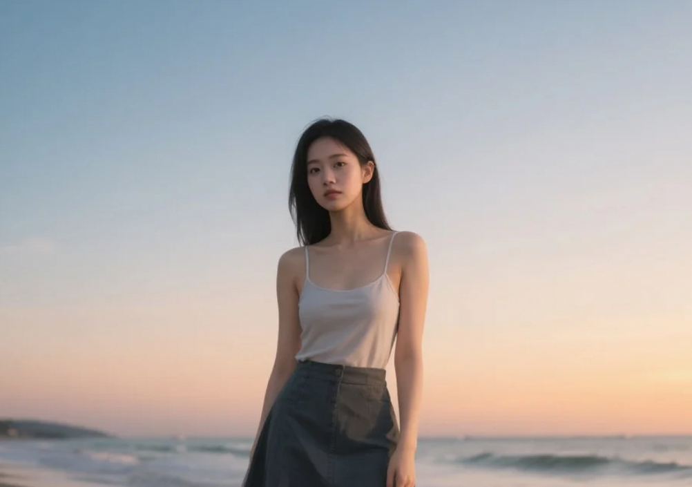 她的每一个动作，都在讲述一个关于夏天的故事