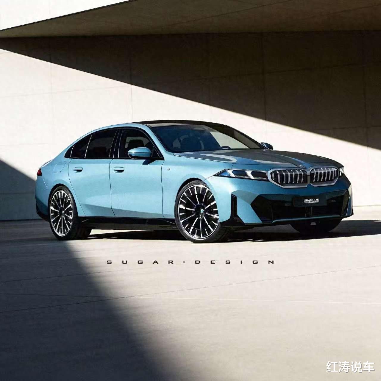 新款宝马5系曝光，外观很漂亮，双肾格栅/灯组调整，你喜欢吗？