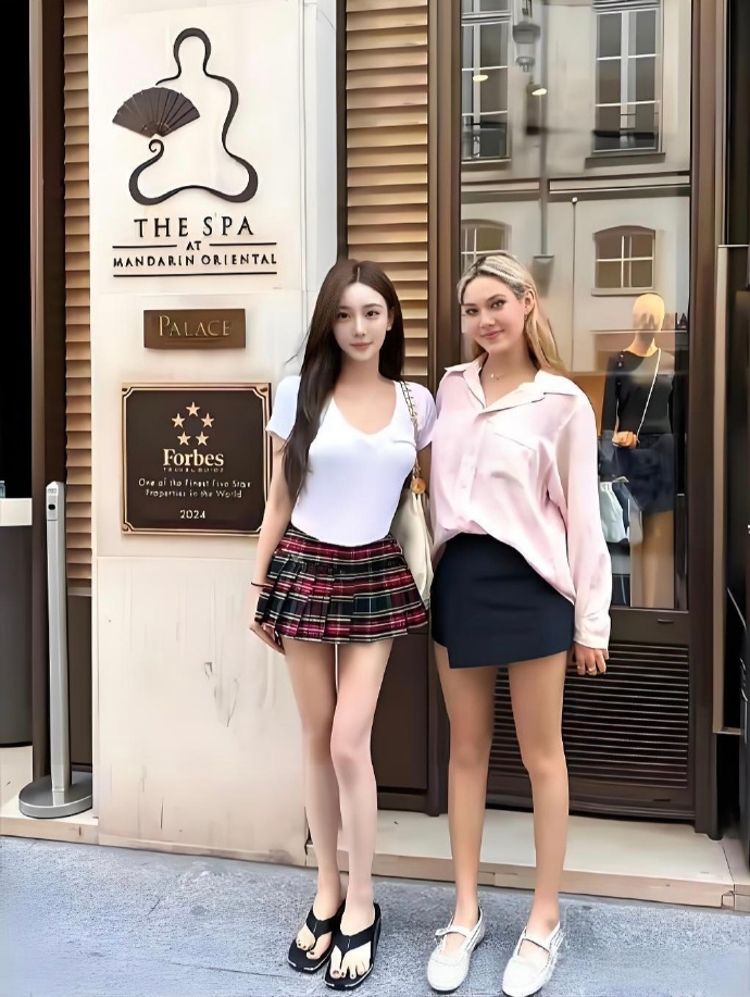 网友偶遇谷爱凌，她的腿居然这么细，这居然是一个运动员的腿，看起来非常漂亮。 ​​