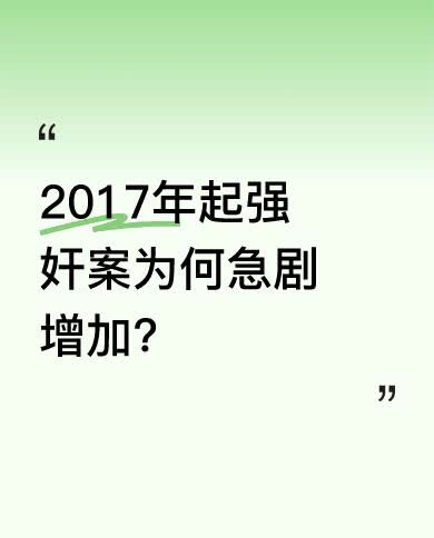从数据看，2017年以来我国公安机关立案的强奸刑事案件数量呈上升趋势。在恋爱、相