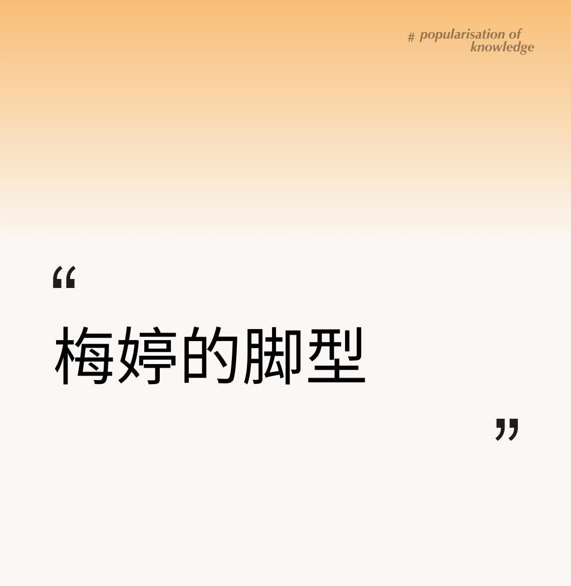 梅婷的脚型