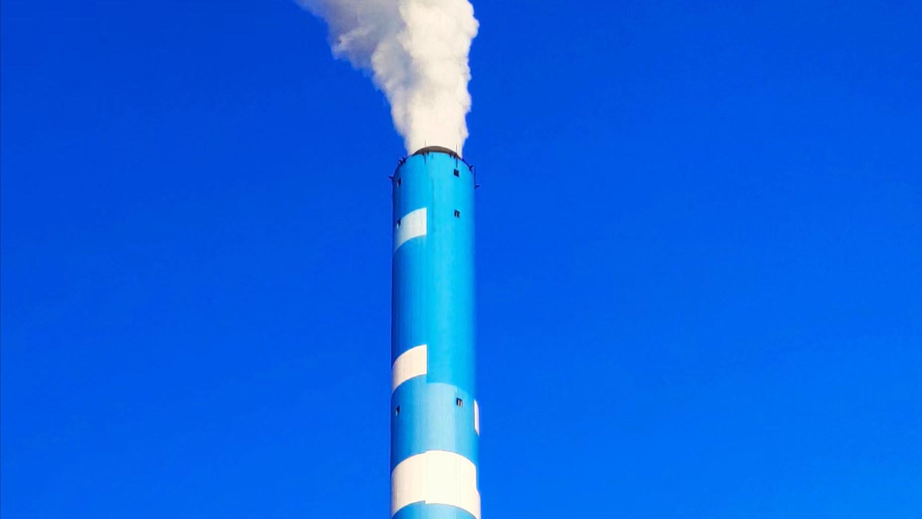 烟囱美化装饰工程竣工  筑牢安全美化双防线