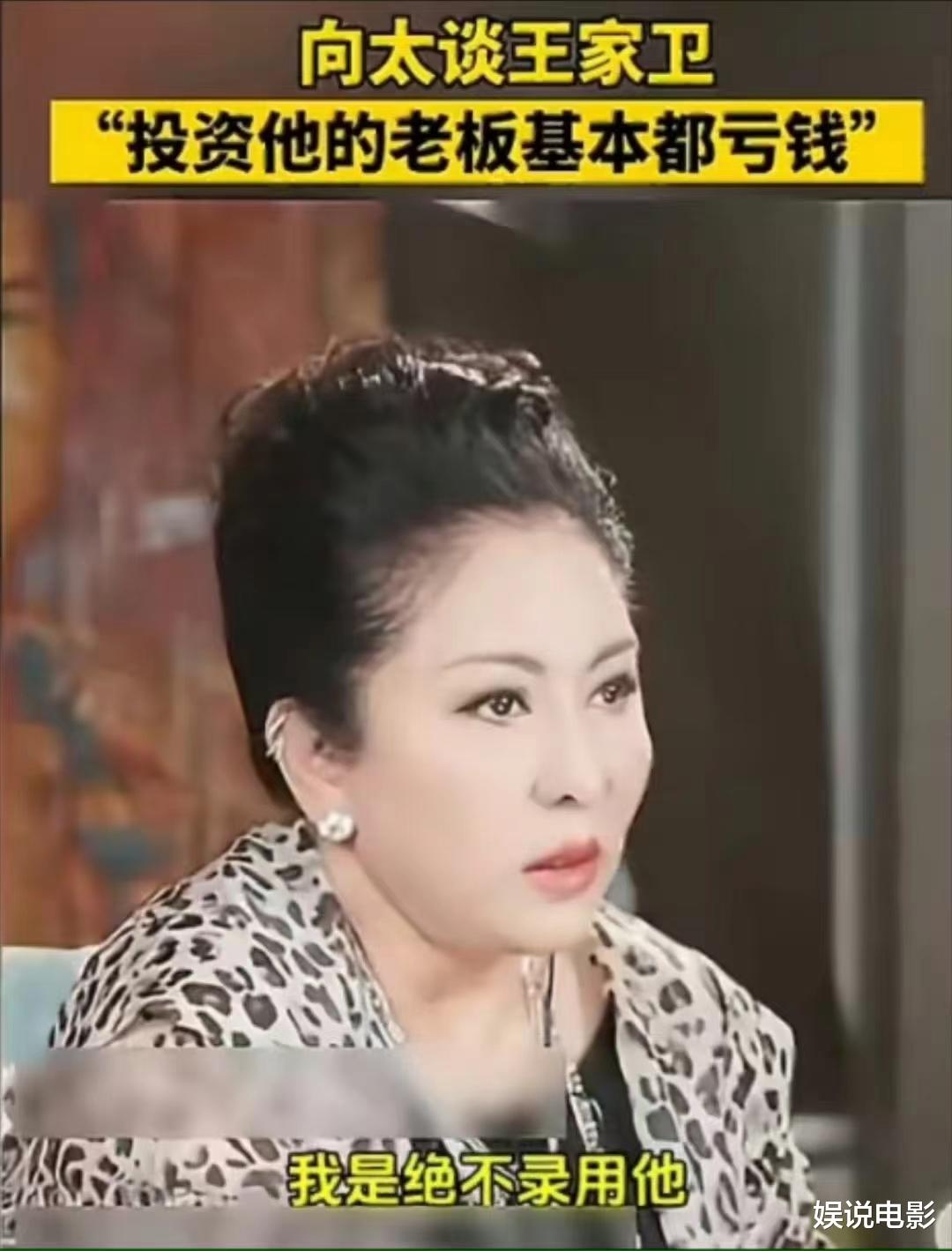 向太太敢说，辣评王家卫，没有张叔平他就是个屁