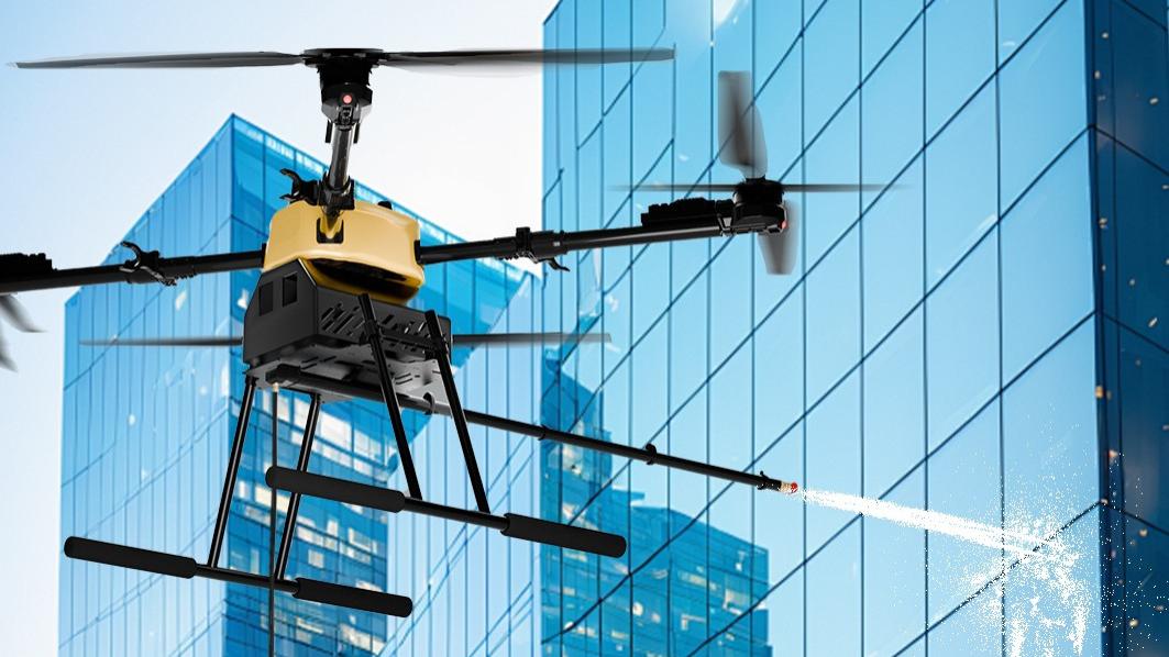 高效、安全、绿色：神州清洗无人机高空清洗、玻璃幕墙、光伏板清洗全场景覆盖