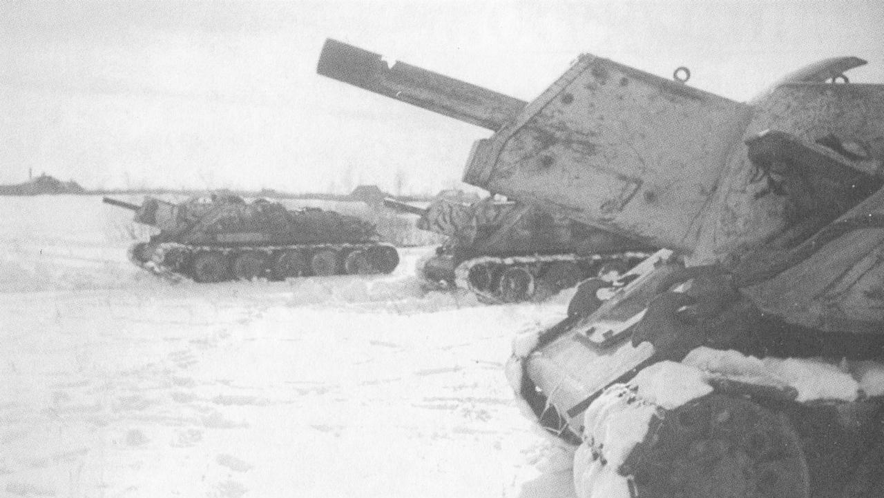 1944年苏军列宁格勒方面军的СУ-122自行火炮