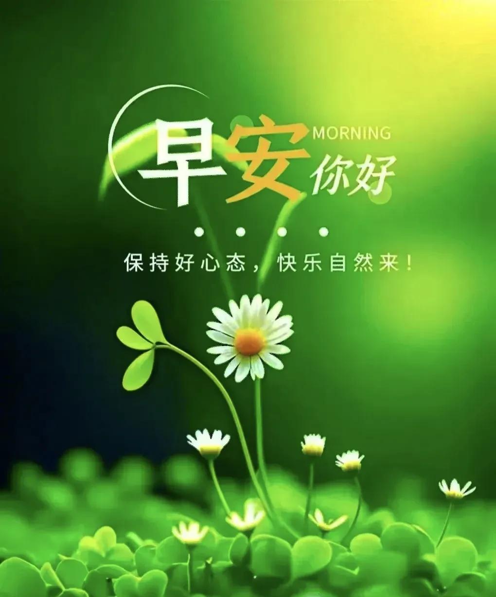 早上好[微风]
眼有星辰大海，心有繁花似锦不染岁月风尘，
永远温暖如初平安喜乐，