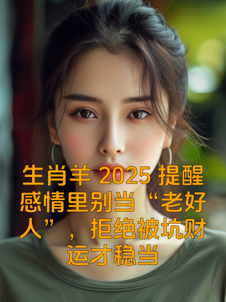 生肖羊2025提醒：感情里别当“老好人”，拒绝被坑财运才稳当