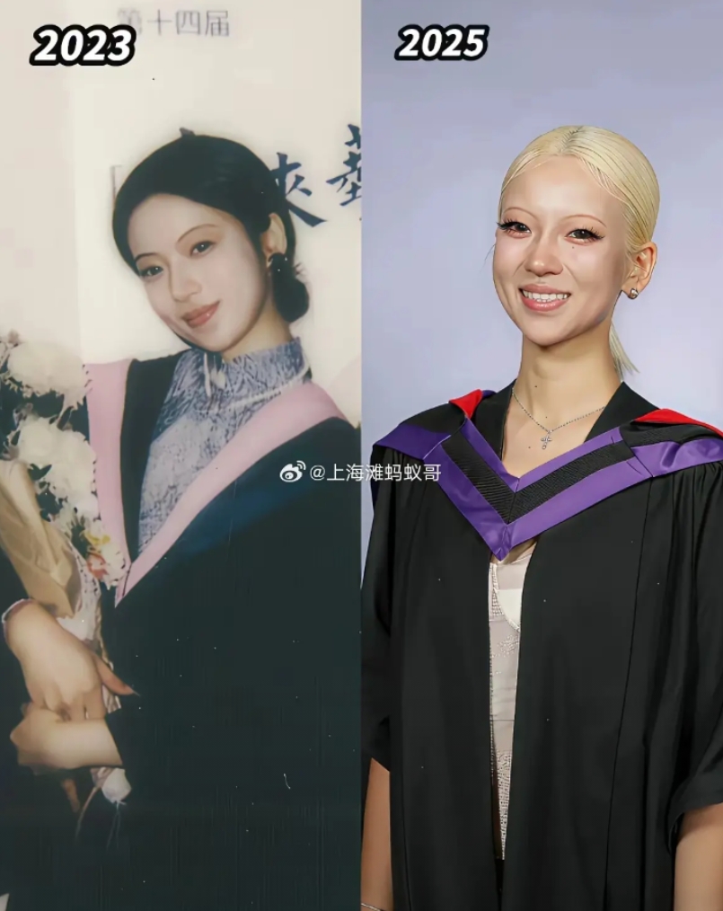 留学两年，容貌也变了 