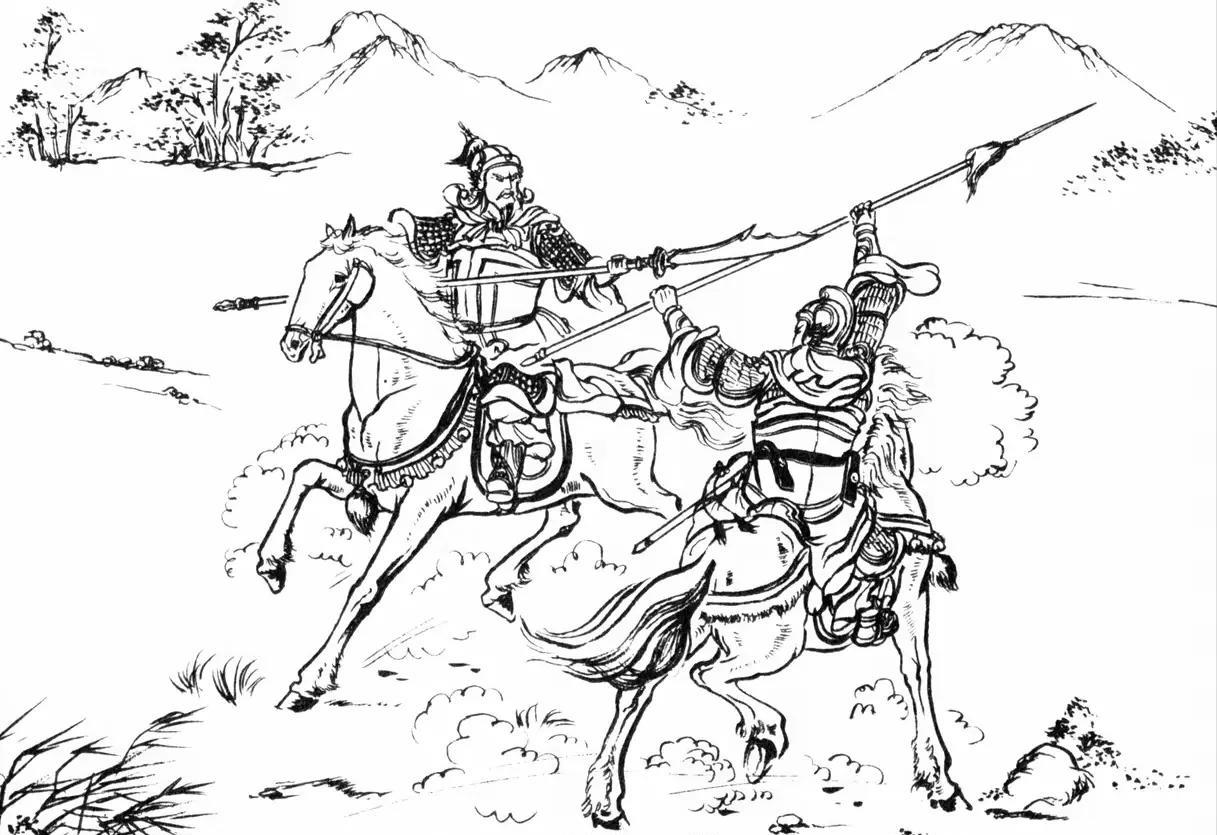 大周军马进逼佘塘关，先锋官高怀德讨敌要阵。佘塘关城门大开，吊桥落下，老将军横刀立