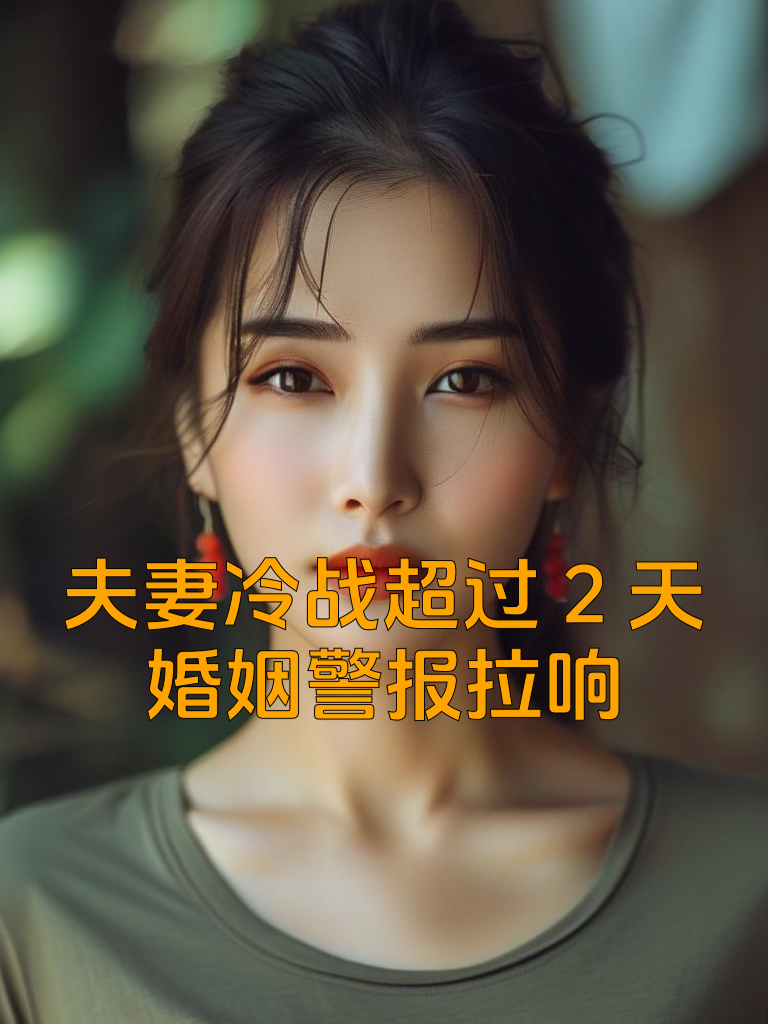 夫妻冷战超过2天，婚姻警报拉响