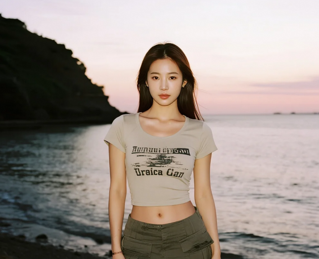 温柔如海浪拍打岸边：她的美丽无可比拟