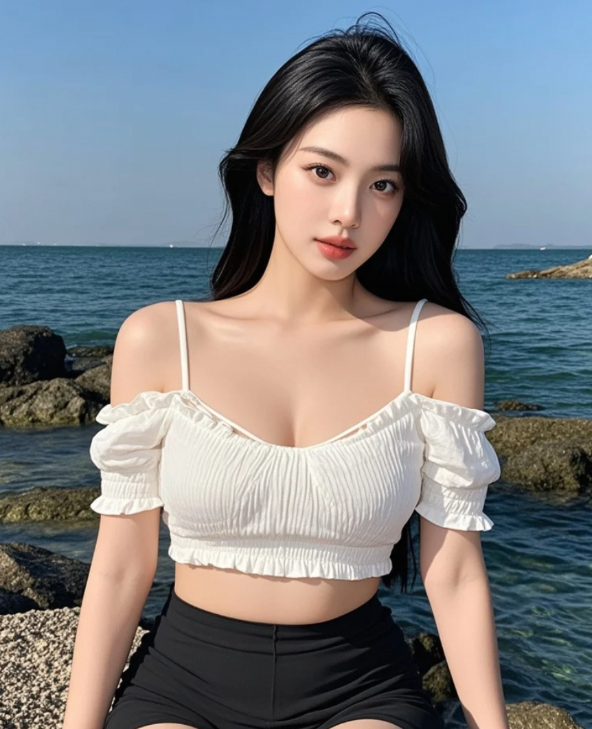 你说你喜欢我笑起来的样子，所以即使你不在，我也努力笑着面对这片海