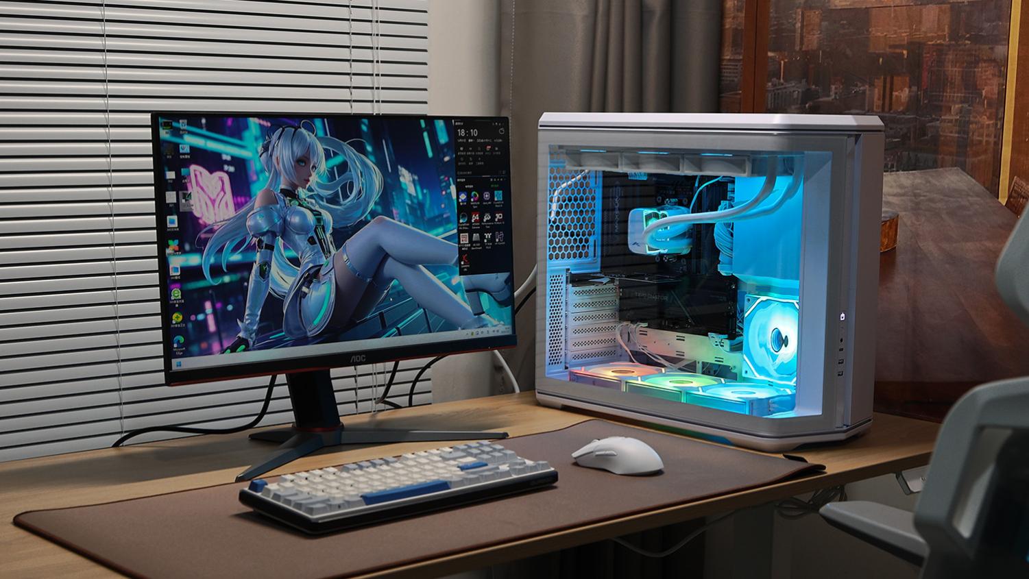 白色美学与性能的完美融合：先马巨浪3海景房全白主机装机体验