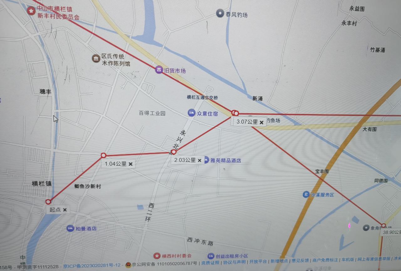 中山地铁3号线自制规划图
线路名称：中山地铁3号线
起止点：容奇渡口-龙石
站点