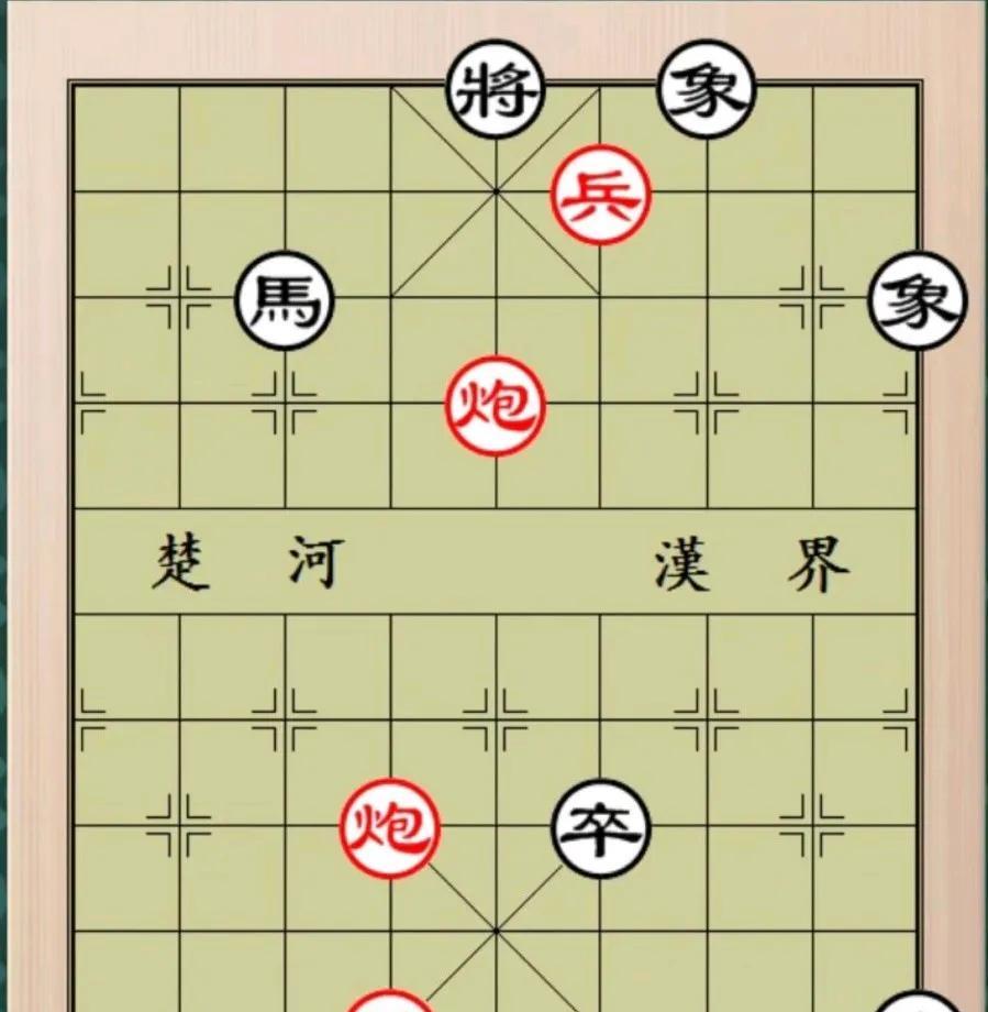 的的确确是三步就可以绝杀的棋，好多棋友一时没想出来，说我这棋肯定是摆错了，怎么都