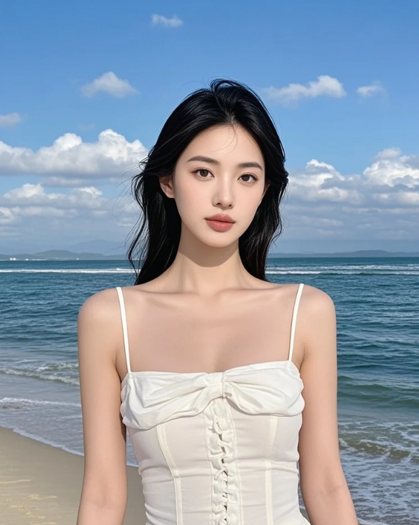 海天相接的尽头，她笑成了最亮的星辰