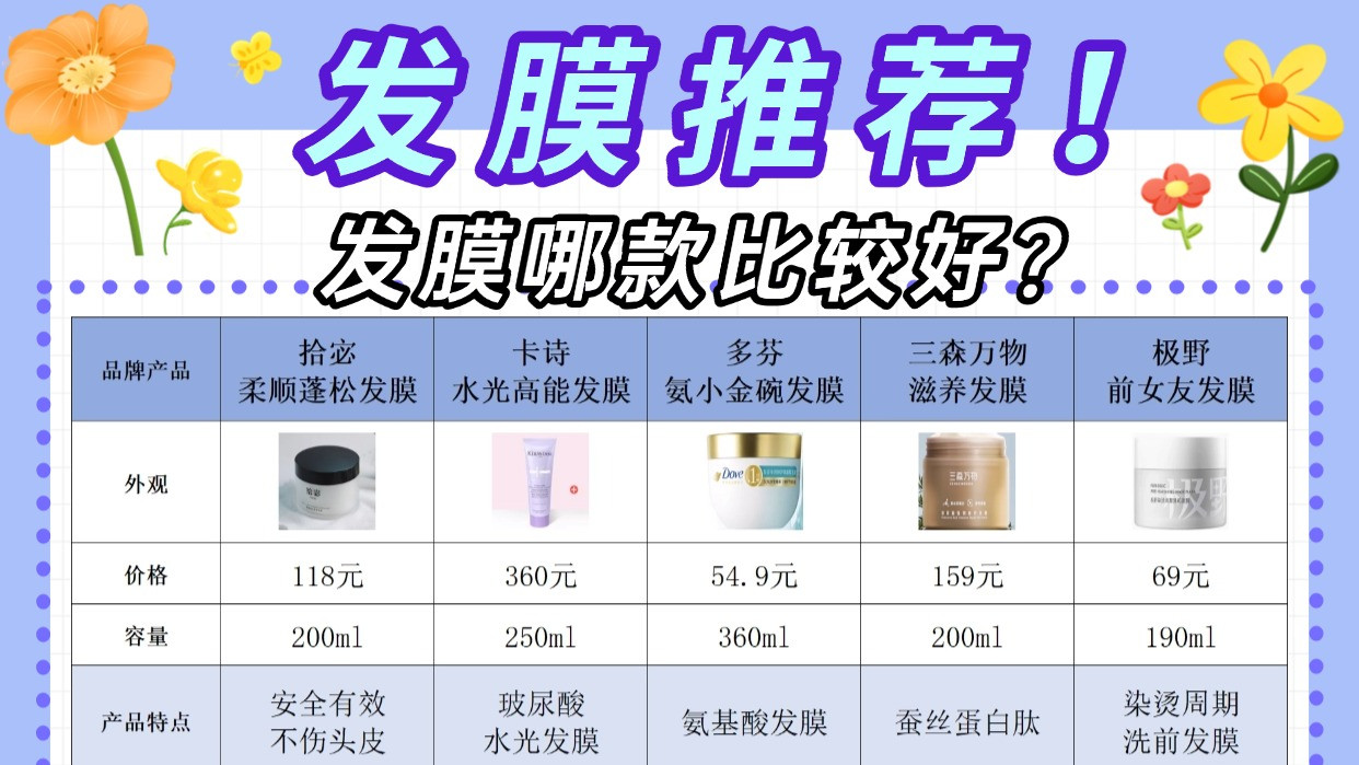 发膜哪款比较好？发膜推荐！超全实测报告