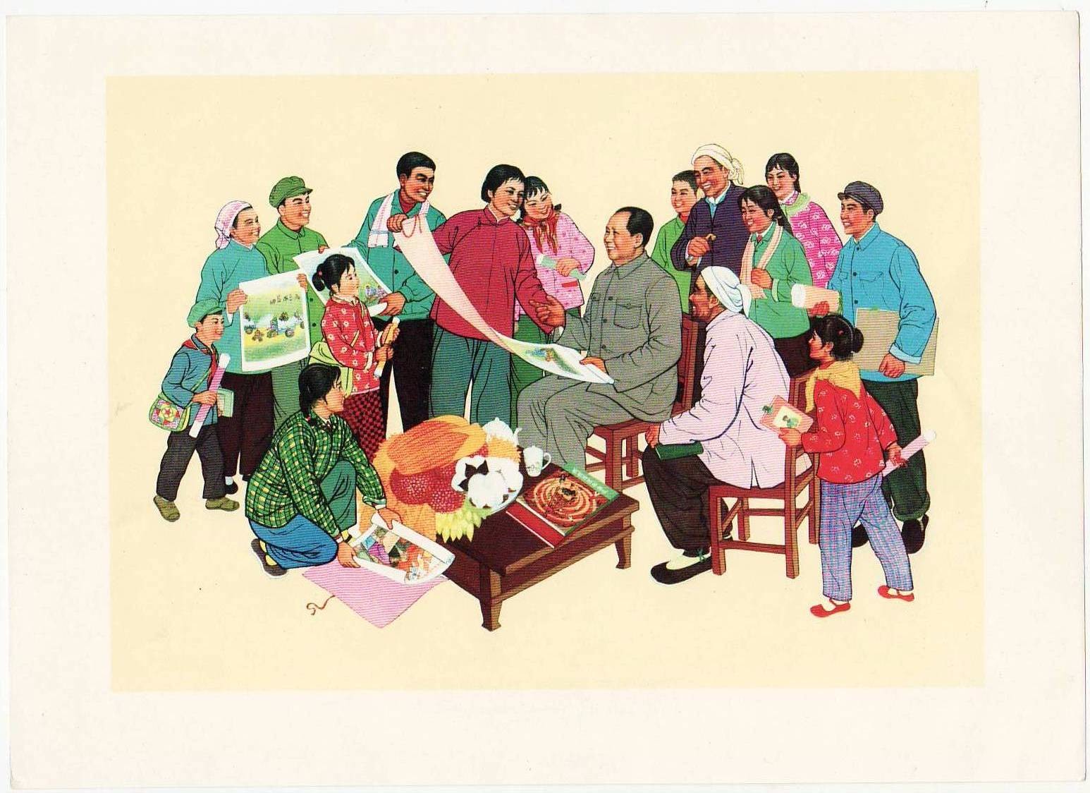 ​老版宣传画：好画献给毛主席 