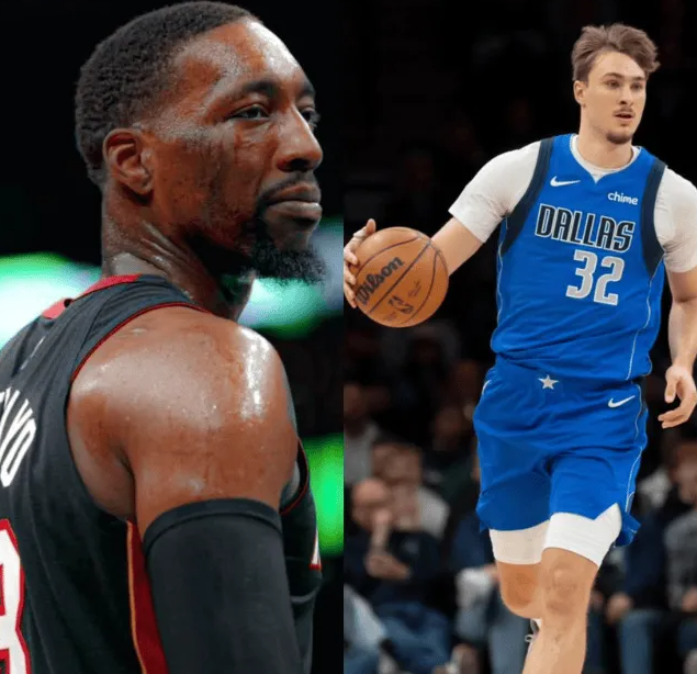 热火中锋巴姆-阿德巴约谈到了独行侠状元库珀-弗拉格。
"他毫不畏惧关键时刻……他