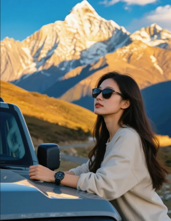 公路很长，但她的心跳更响。